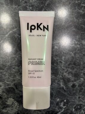 IPKN Radiant Cream Primer SPF 15 Full Size Glow Base Like new 1.35 fl oz
